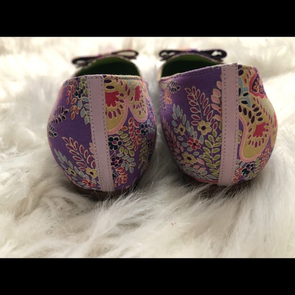 Etro Tessuto Stampato lilac paisley flats - Picture 3 of 8